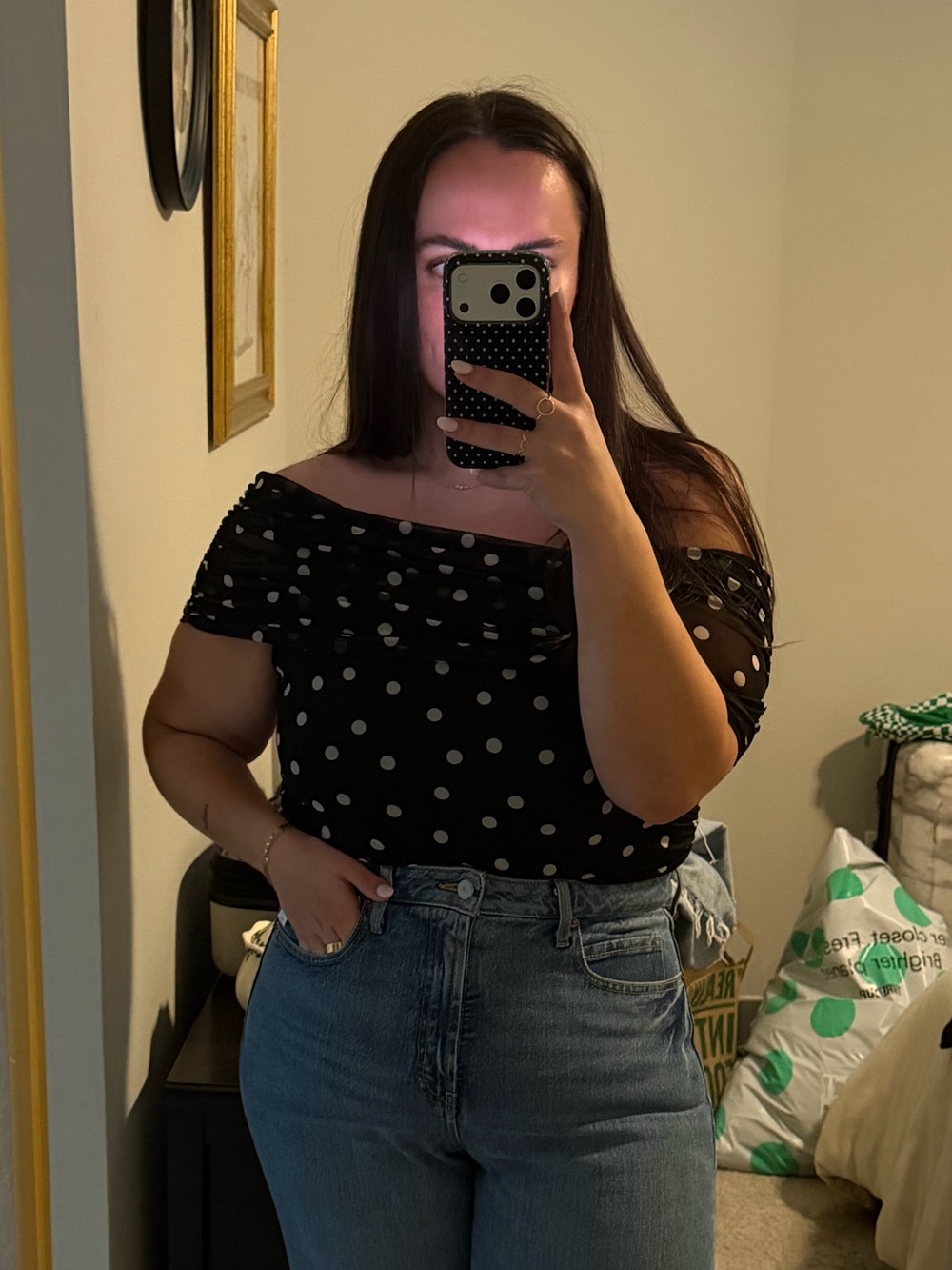 Abercrombie & Fitch Polka Dot Bodysuit - Picture 2 of 3